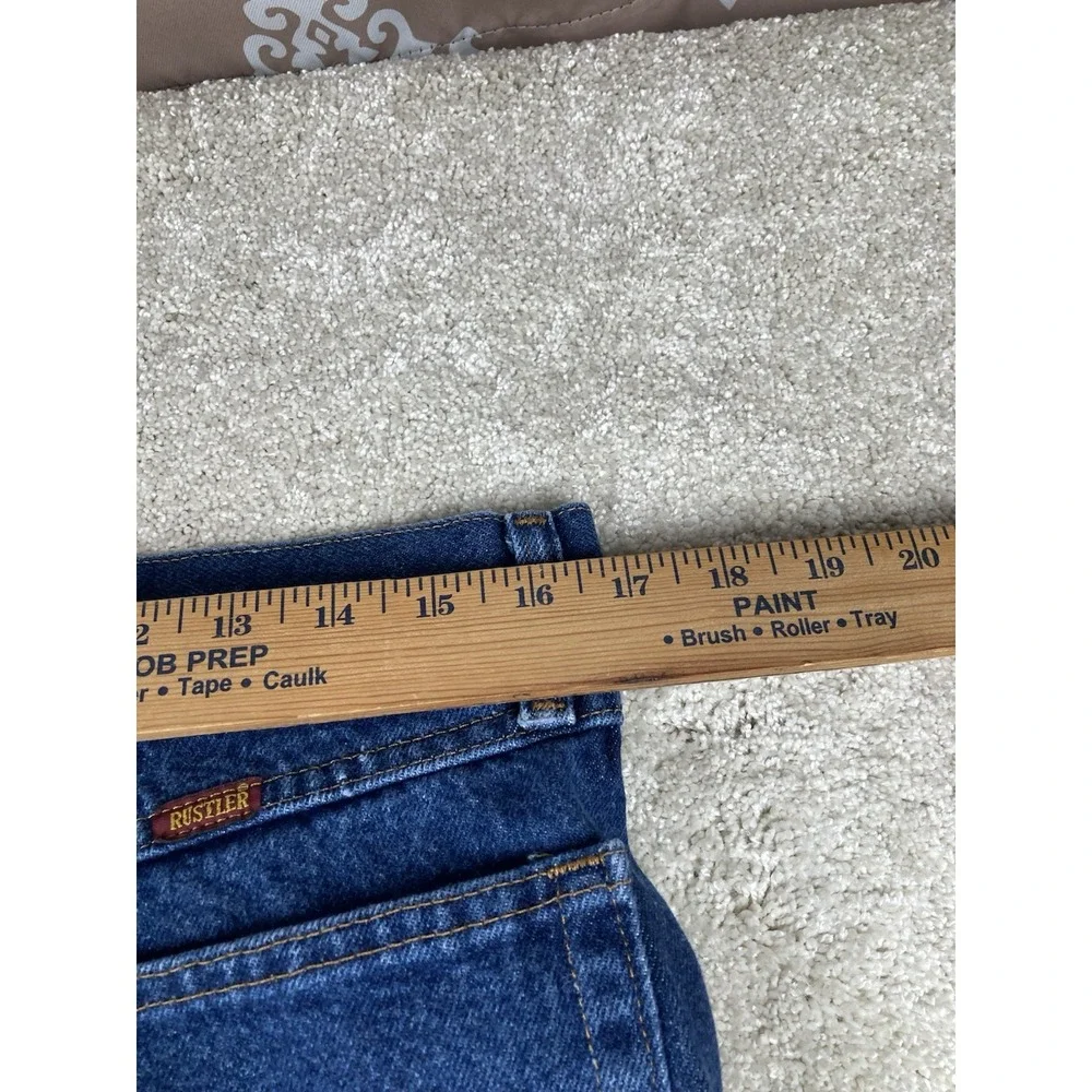 Rustler Jeans Denning Blue Straight Leg Regular Fit 100% Cotton Size 32x32